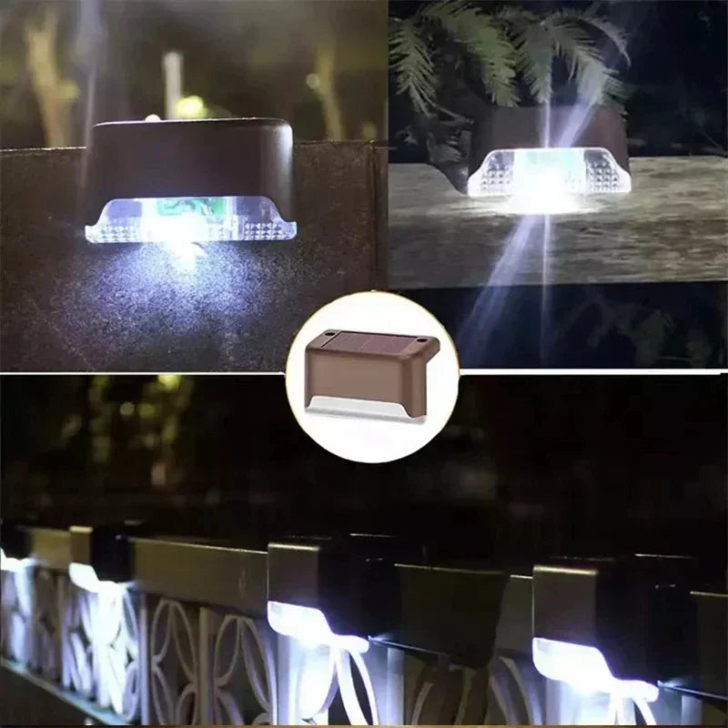 Solar LED Step and Patio Deck Lights