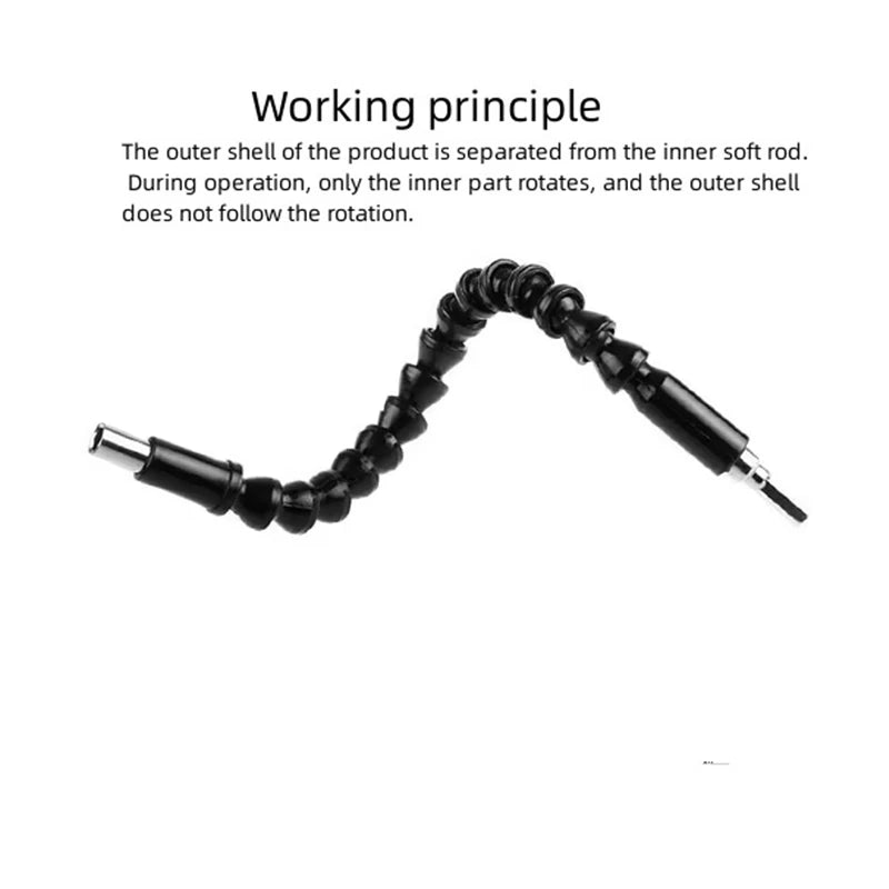 Flexible Drill Bit Extension Rod