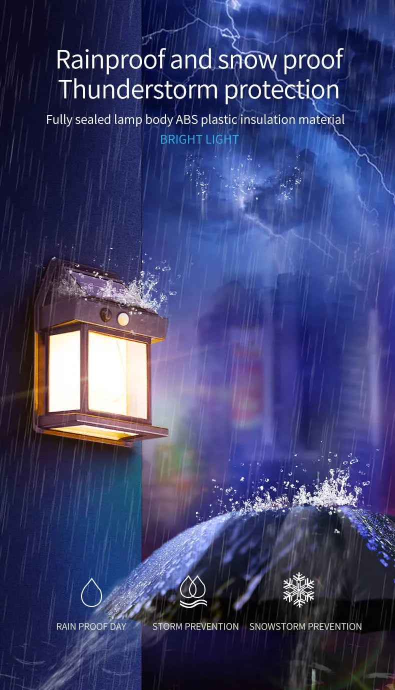 Solar Wall Light with Motion Sensor