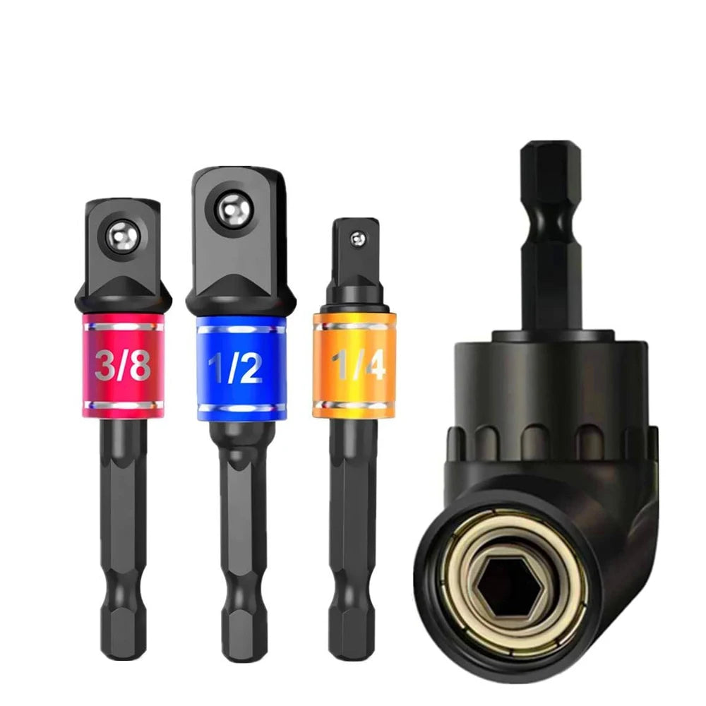 Impact-Grade Right Angle Drill Socket Adapter