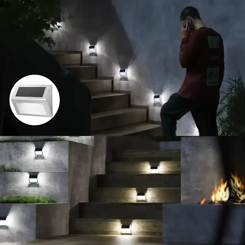Stainless Steel Solar LED Deck and Stair Lights