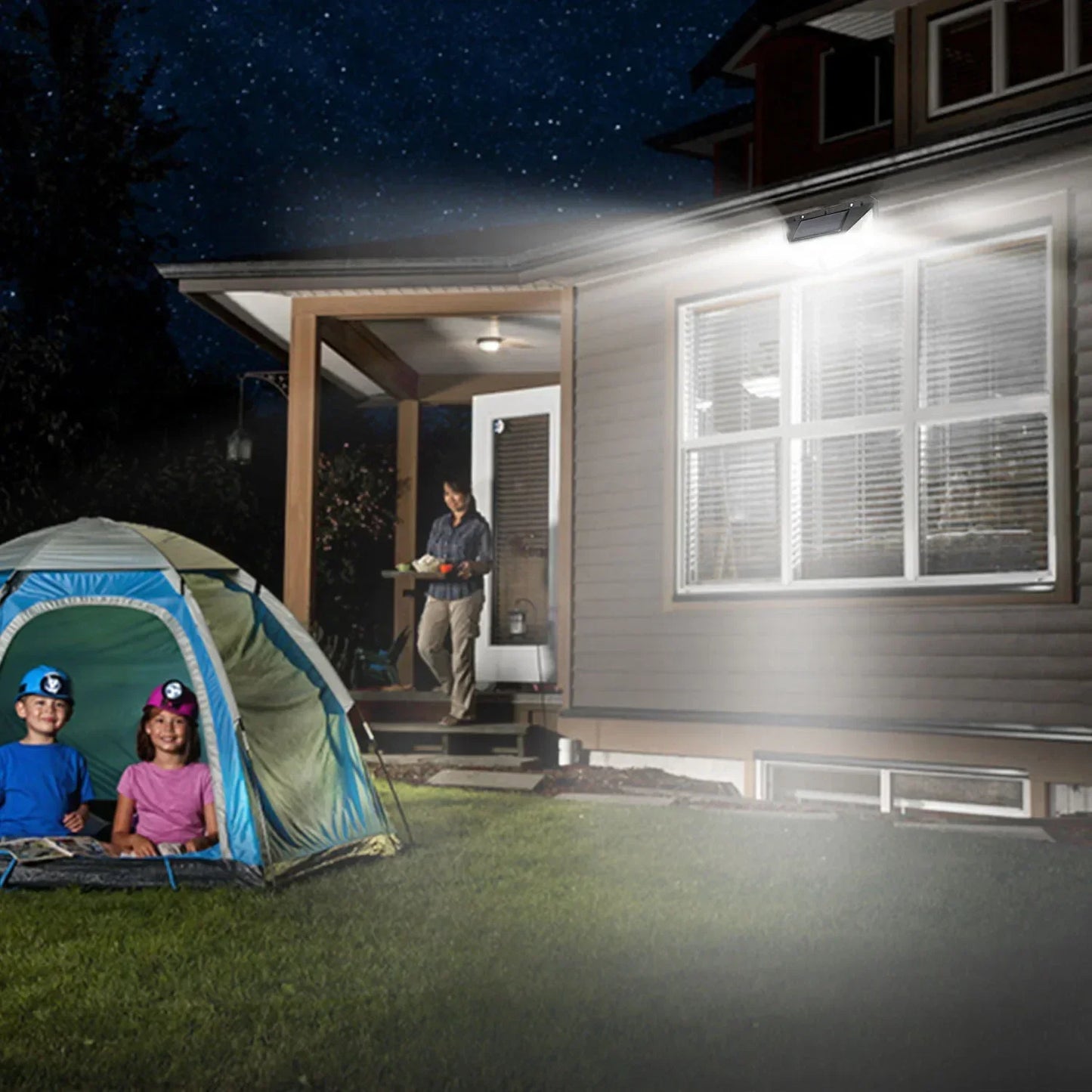 Solar Outdoor Spotlight with Motion Sensor