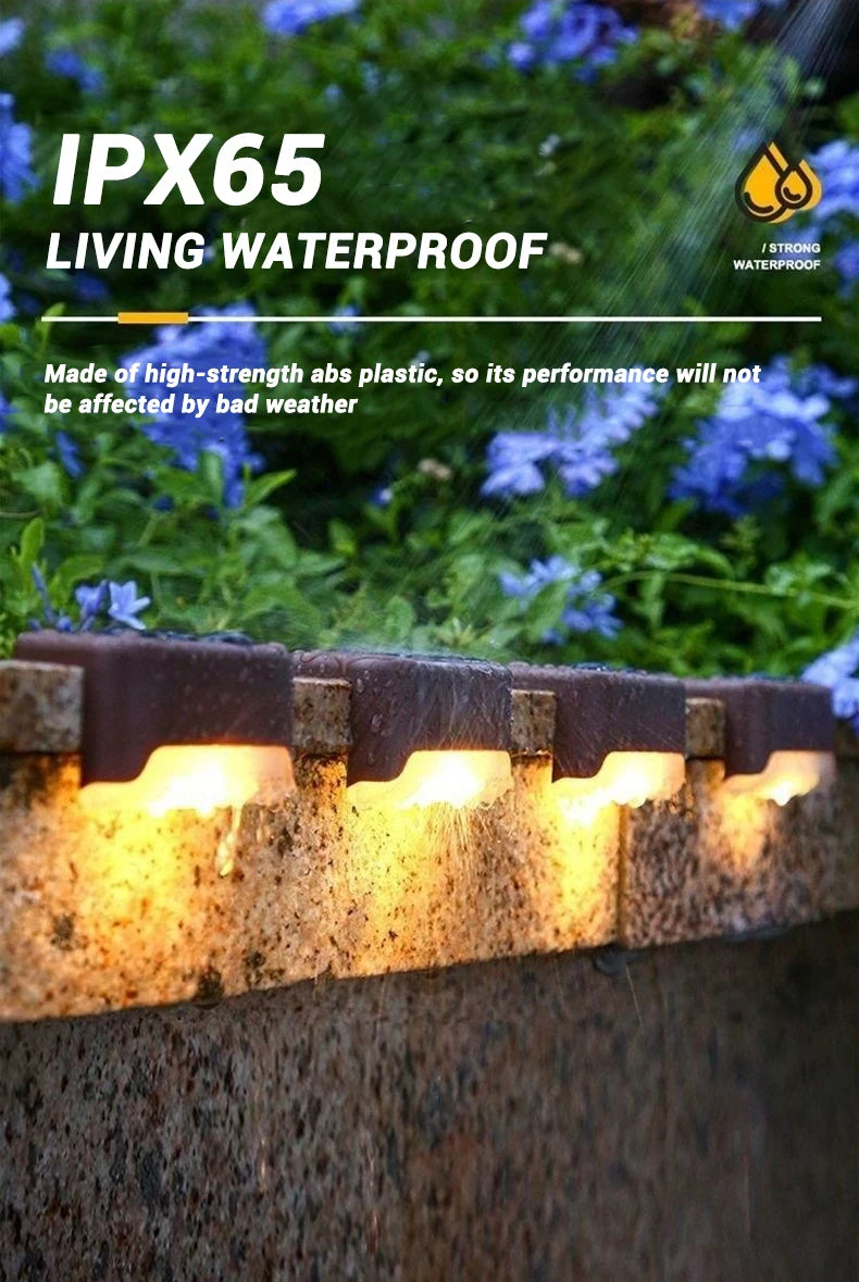 Solar LED Step and Patio Deck Lights