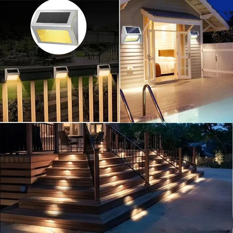 Stainless Steel Solar LED Deck and Stair Lights