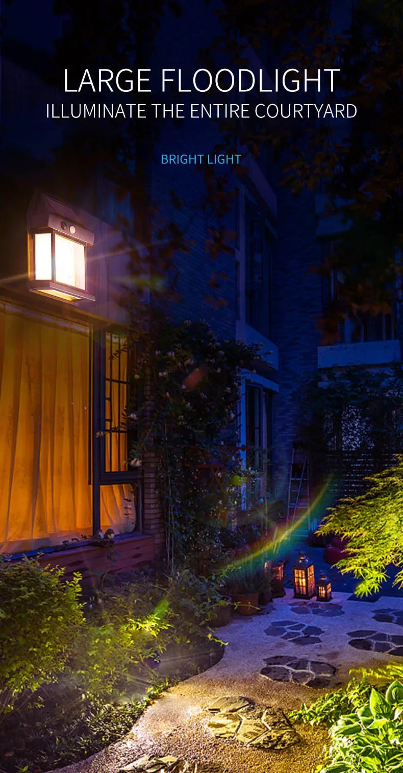 Solar Wall Light with Motion Sensor