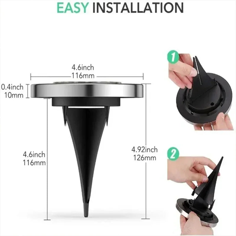 Solar In-Ground Pathway Disc Lights