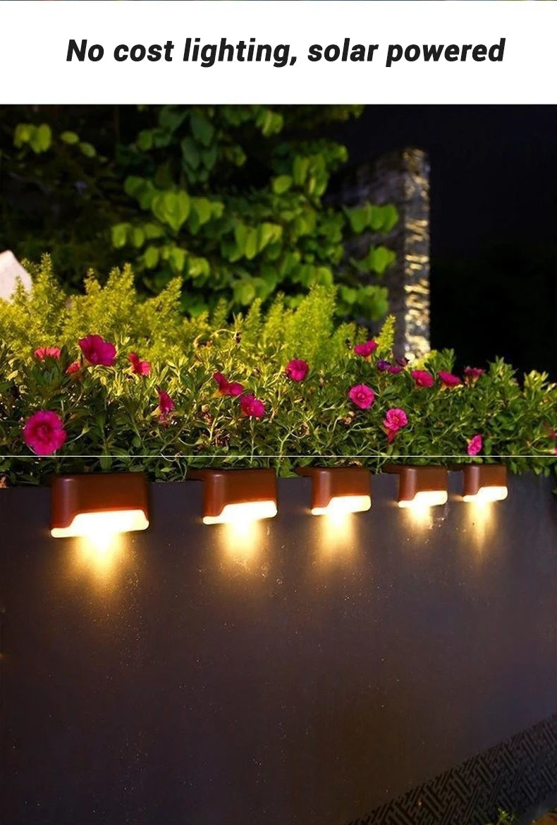Solar LED Step and Patio Deck Lights