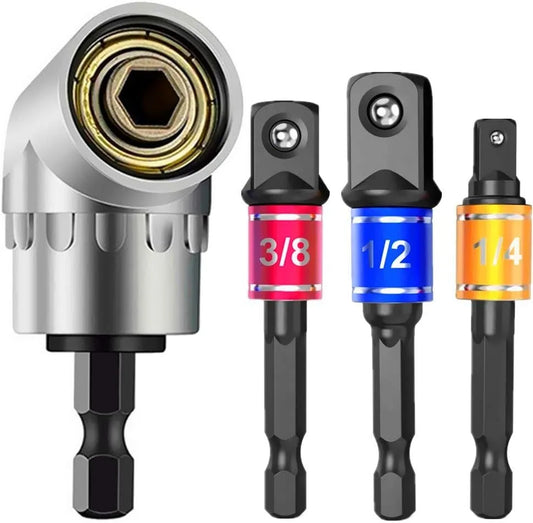 Impact-Grade Right Angle Drill Socket Adapter