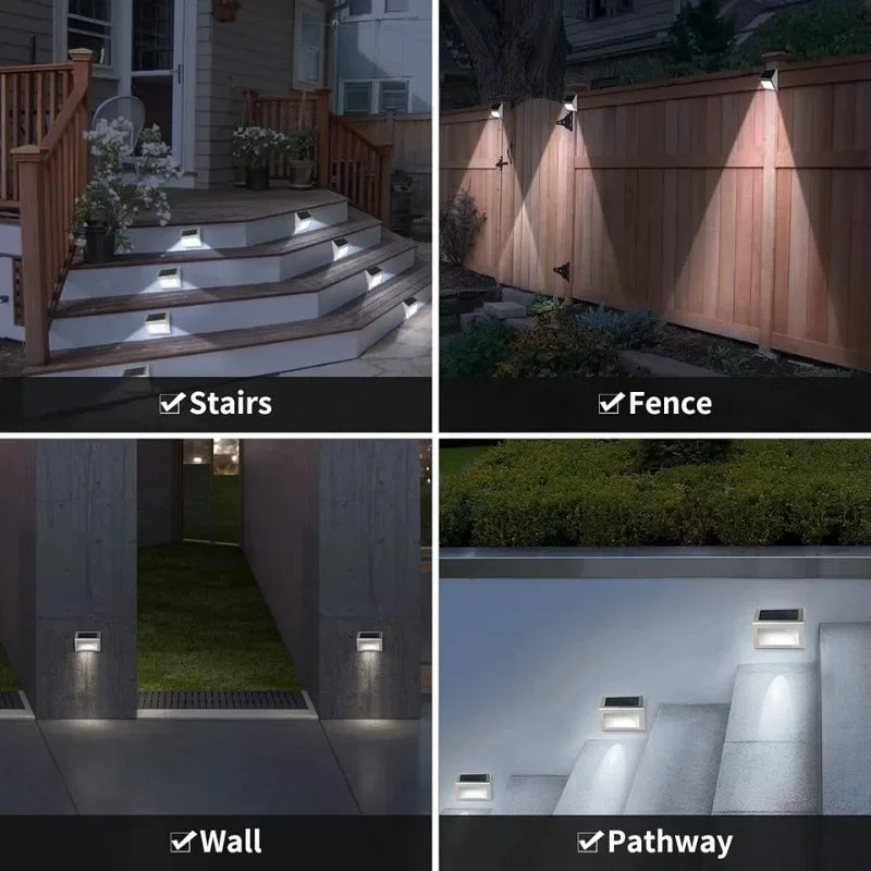 Stainless Steel Solar LED Deck and Stair Lights