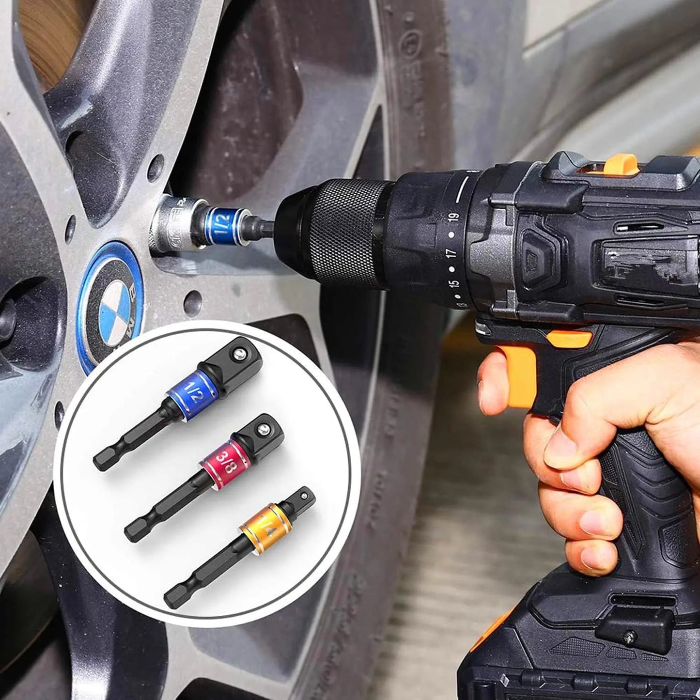 Impact-Grade Right Angle Drill Socket Adapter