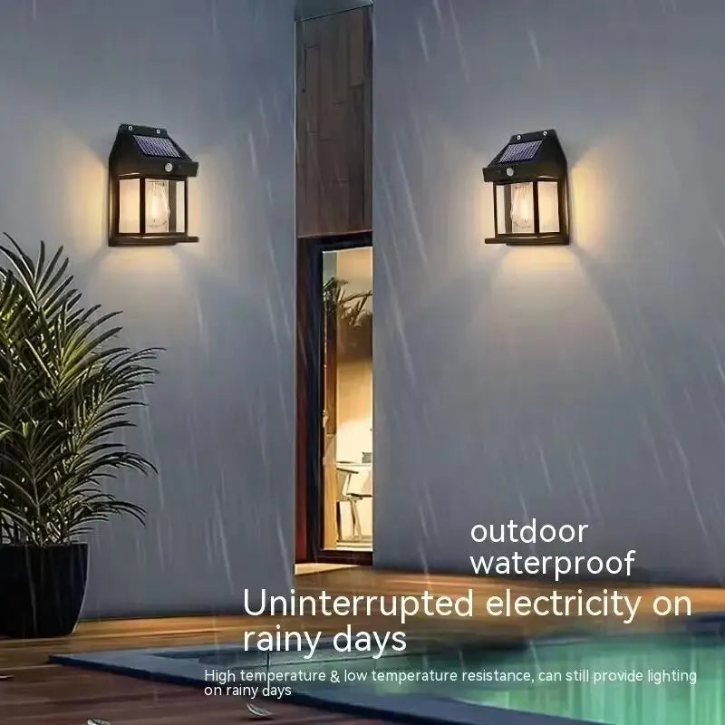 Solar Wall Light with Motion Sensor