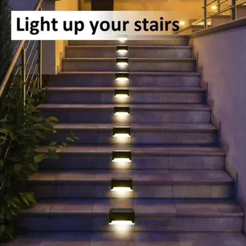 Solar LED Step and Patio Deck Lights