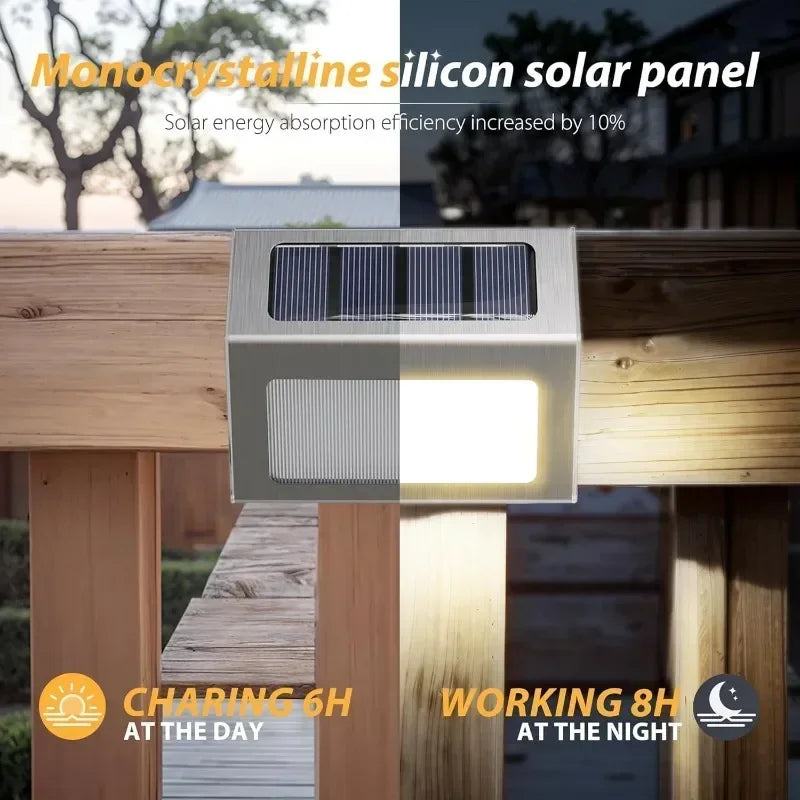 Stainless Steel Solar LED Deck and Stair Lights