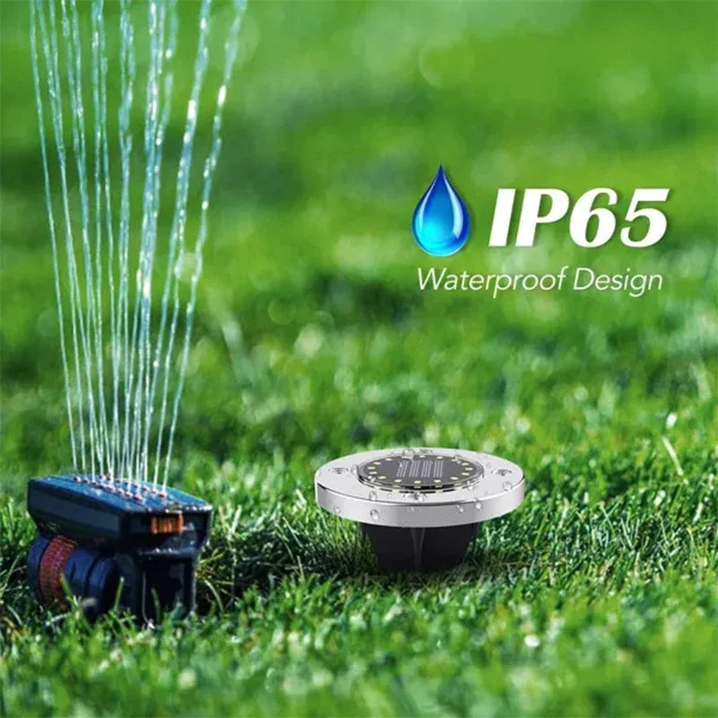 Solar In-Ground Pathway Disc Lights