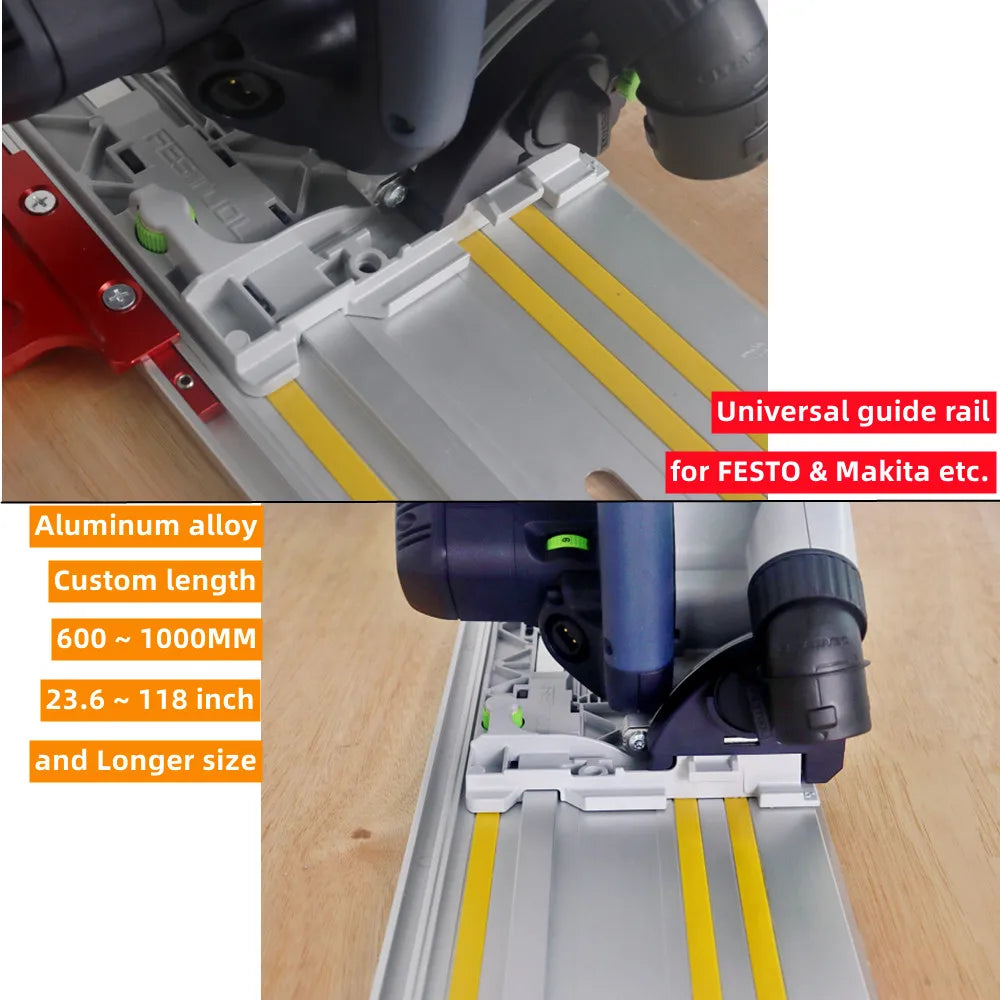 Aluminum Track Saw Guide Rail for Circular Saws