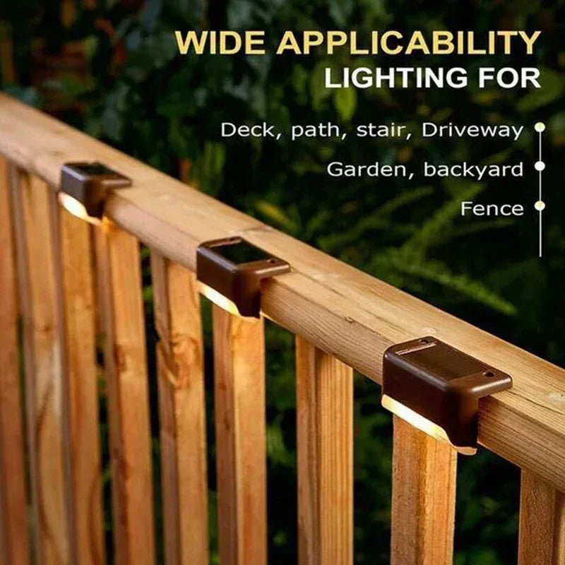 Solar LED Step and Patio Deck Lights