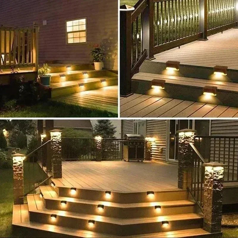 Solar LED Step and Patio Deck Lights