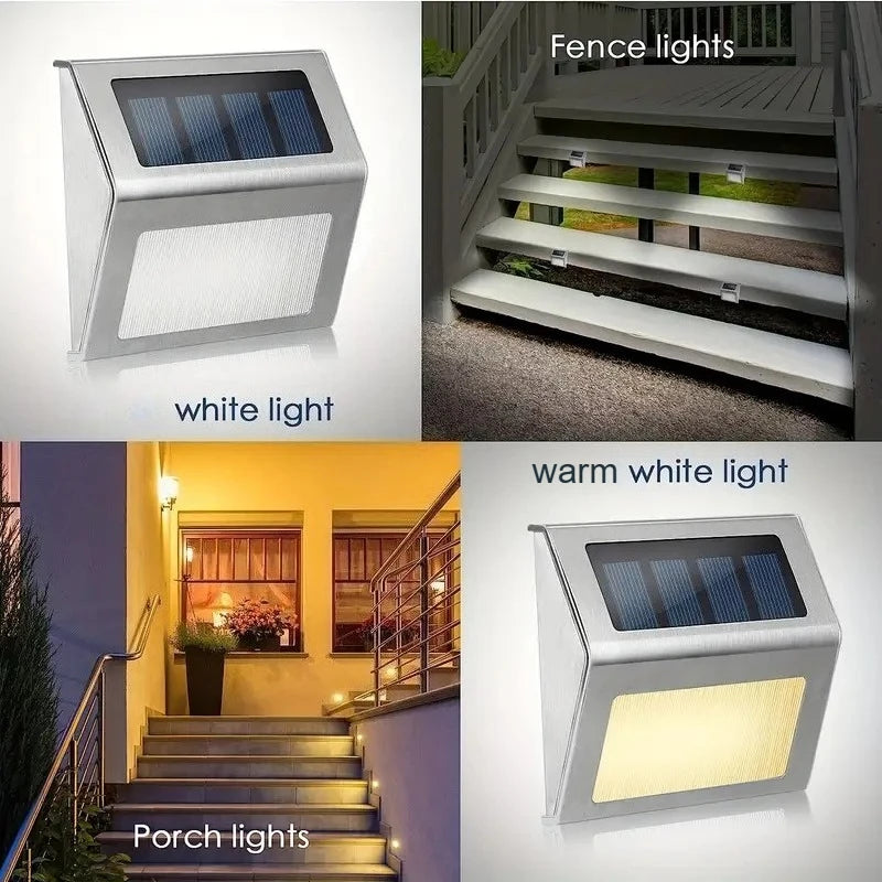 Stainless Steel Solar LED Deck and Stair Lights
