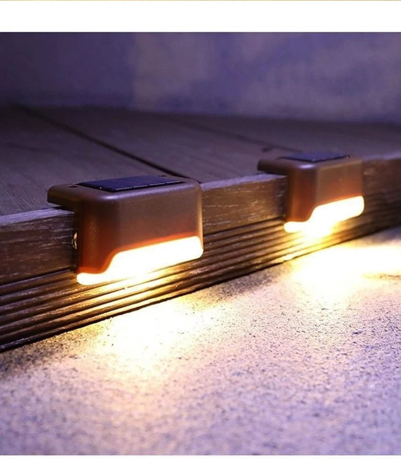 Solar LED Step and Patio Deck Lights