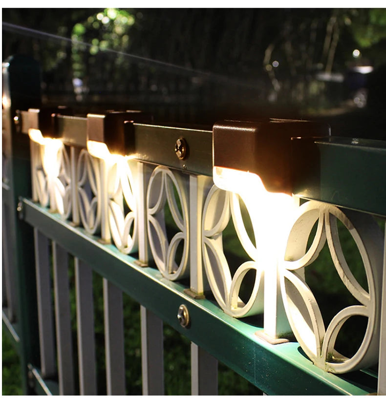 Solar LED Step and Patio Deck Lights