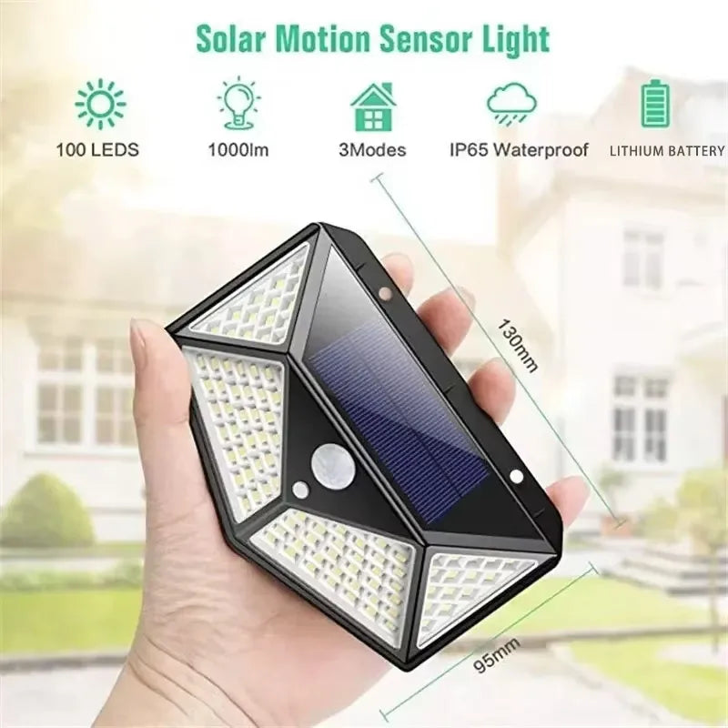Solar Outdoor Spotlight with Motion Sensor